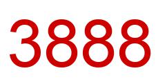 Number 3888 red image