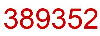 Number 389352 red image