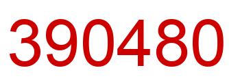 Number 390480 red image