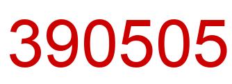 Number 390505 red image