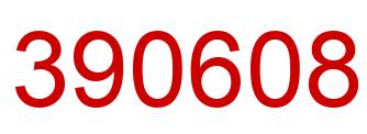 Number 390608 red image