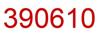 Number 390610 red image