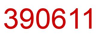 Number 390611 red image
