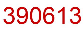 Número 390613 imagen rojo