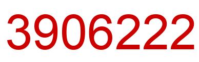 Number 3906222 red image