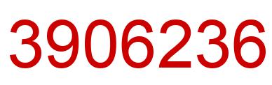 Number 3906236 red image