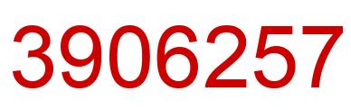 Number 3906257 red image