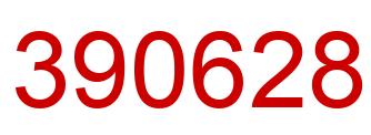Number 390628 red image