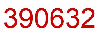 Number 390632 red image