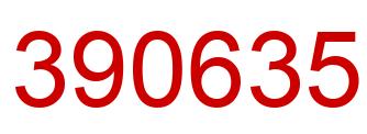 Number 390635 red image