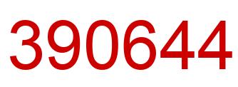 Number 390644 red image
