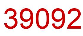 Número 39092 imagen rojo