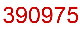Number 390975 red image