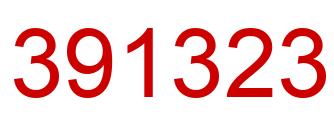 Number 391323 red image
