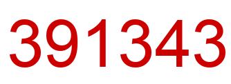 Number 391343 red image