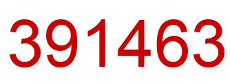 Número 391463 imagen rojo