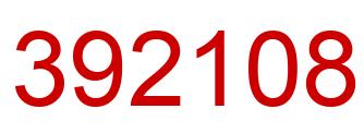 Número 392108 imagen rojo