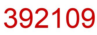 Número 392109 imagen rojo