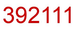 Número 392111 imagen rojo
