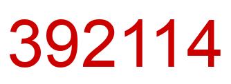 Número 392114 imagen rojo