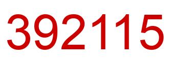 Número 392115 imagen rojo