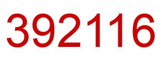 Número 392116 imagen rojo