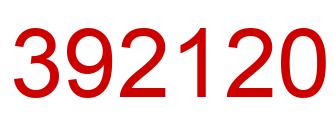 Número 392120 imagen rojo