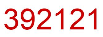Número 392121 imagen rojo