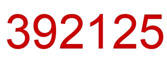 Número 392125 imagen rojo