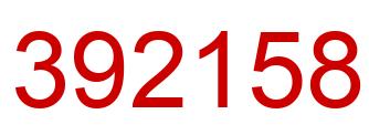 Número 392158 imagen rojo
