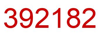 Number 392182 red image