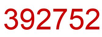 Number 392752 red image