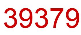 Number 39379 red image