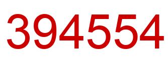 Número 394554 imagen rojo