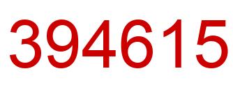 Number 394615 red image