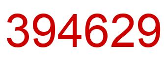 Number 394629 red image