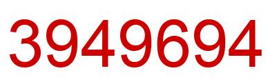 Número 3949694 imagen rojo