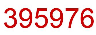 Number 395976 red image
