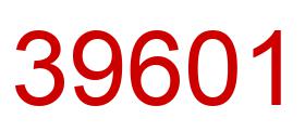 Number 39601 red image