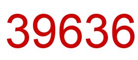 Número 39636 imagen rojo