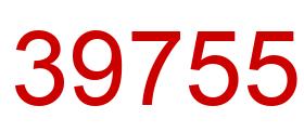 Número 39755 imagen rojo