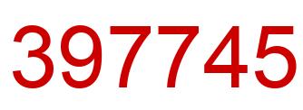 Number 397745 red image