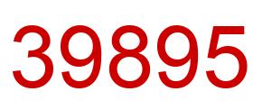 Número 39895 imagen rojo