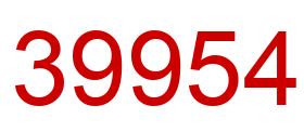 Número 39954 imagen rojo