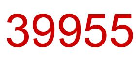 Número 39955 imagen rojo