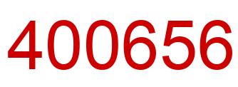 Number 400656 red image