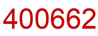 Número 400662 imagen rojo