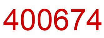 Número 400674 imagen rojo