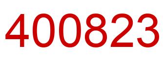 Number 400823 red image