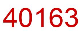 Number 40163 red image